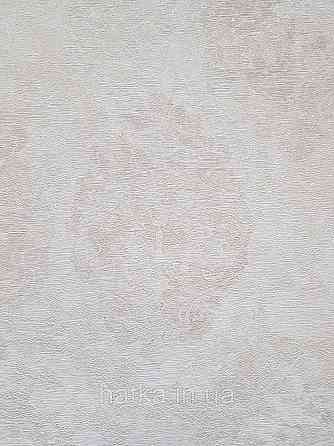 Шпалери вінілові на флізеліні гарячого тиснення DU&KA 1.06х10 вензель основа під штукатурку сірі коричневі Київ