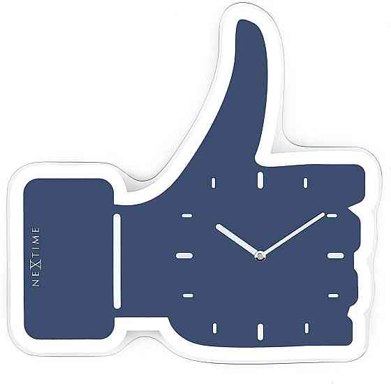 Годинник настінний NeXtime Thumbs Up! (23х20 см) Синій Вінниця
