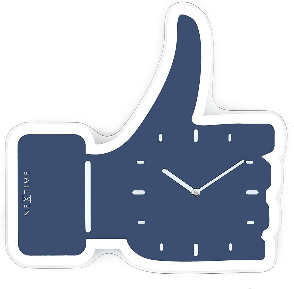 Годинник настінний NeXtime Thumbs Up! (23х20 см) Синій Вінниця - фото 1