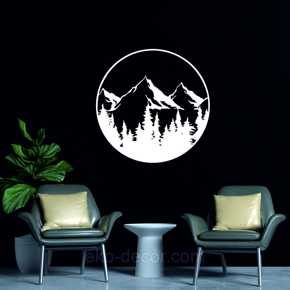 Декоративне настінне Панно «Гори», Декор на стіну Київ - фото 1