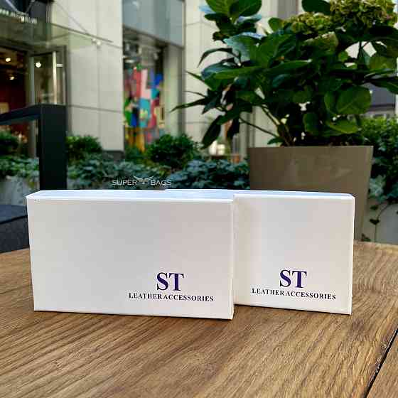 Чорна ключниця з натуральної шкіри із відділенням для грошей ST Leather B416 Кам'янське