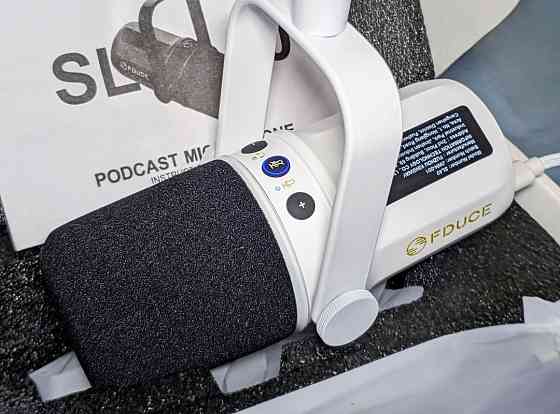 Динамический USB и XLR микрофон Feduce SL40 White. Киев