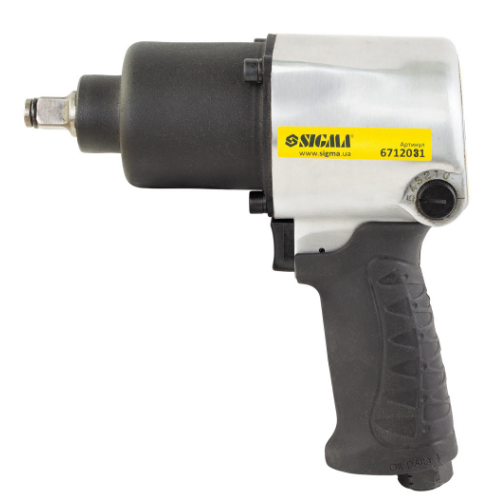 Гайковерт пневматичний посилений 1/2" 640Нм + маслянка + насадки 10шт. + кейс SIGMA Житомир - фото 10
