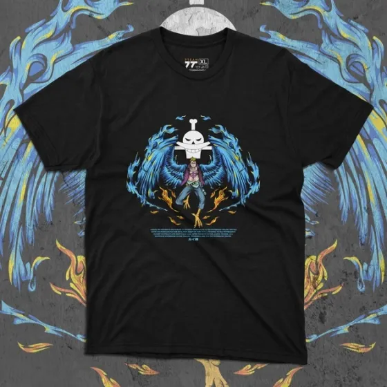 Футболка для подростка мальчика с принтом Ван Пис Marco The Phoenix Размер 160 Anime10249 Днепр