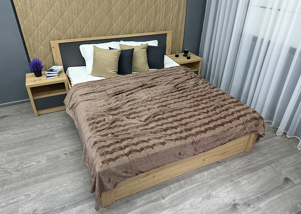 Плед-покривало 200х230 см (+-5см) Капучино (87-253) Київ - фото 5