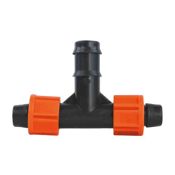 Трійник для крапельної стрічки та трубки Ø16 мм FLORA (5079334) Київ