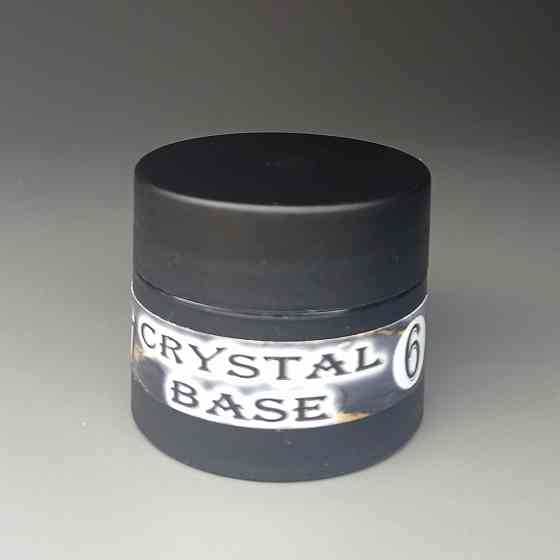 Crystal base Mi #6 (молочна база з чорно-біло-золотою стружкою) 5мл (баночка) Херсон