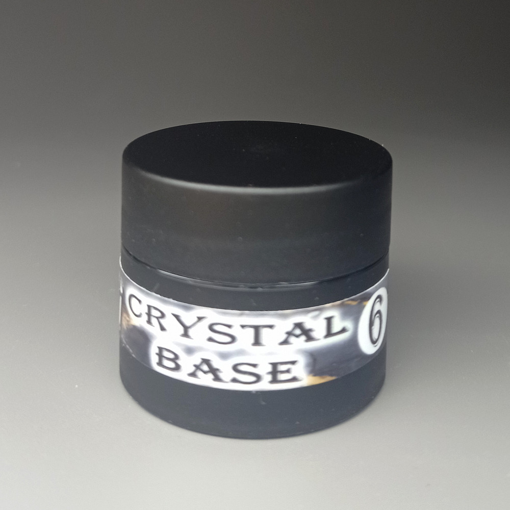 Crystal base Mi #6 (молочна база з чорно-біло-золотою стружкою) 5мл (баночка) Херсон - изображение 1
