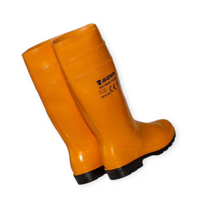 Сапоги Baltimore-Light защитные, р. 39 ПВХ, маслобензостойкие, кислотно-щелоустойчивые, желтые Мукачево - изображение 1
