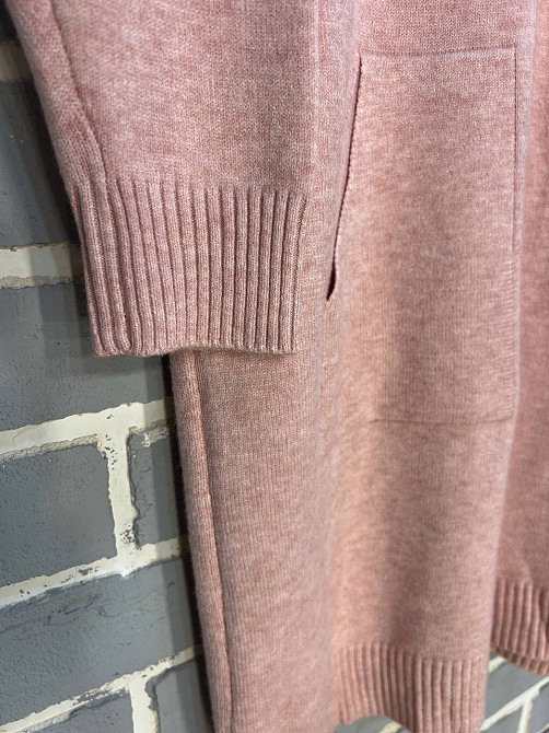 Платье женское LES ETOILES CLAIRES 8198 свитер оверсайз с карманами средняя длина one size, розовый, one size Киев - изображение 5