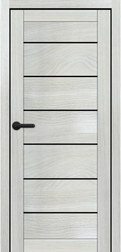 Двері міжкімнатні Порталіно PL-08 санома Моренго чорне скло Київ - фото 1