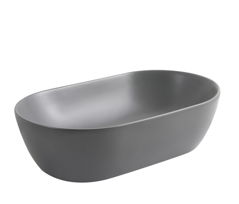 Раковина накладна Mixxus Premium ELLIPSE-0109 GRAY 500x300x140mm   ( MP6653 ) 32826 Харьков - изображение 2