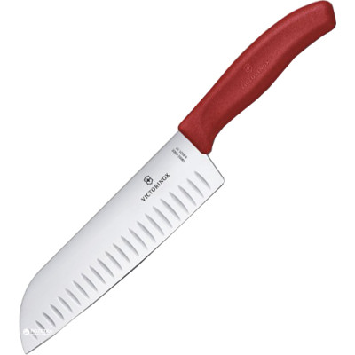 Кухонный нож Victorinox SwissClassic Santoku 17см Red (6.8521.17G) Винница - изображение 1