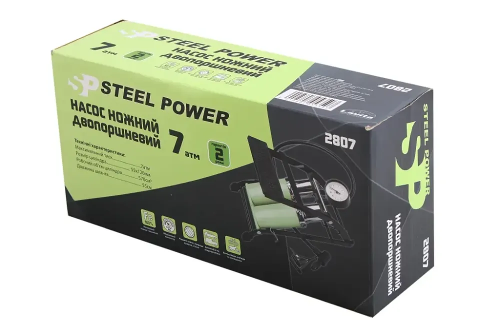 Насос ножної Steel Power 2 цил. Вінниця - фото 3