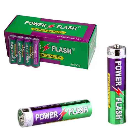 Батарейка AA (пальчиковая) 1,5 В, LR6, Power Flash Super Alkaline / Универсальная батарейка Киев