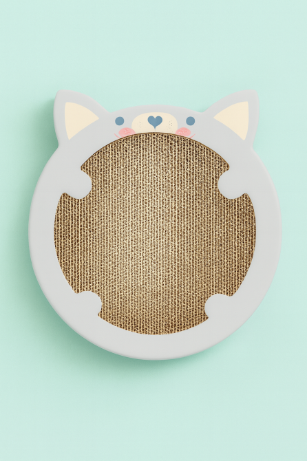 Дряпка Trixie для кошенят картонна у формі хом'яка з котячою м'ятою 31х2,5х32,5 см світло-сіра Київ - фото 2