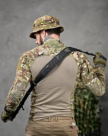 2х двухточечный ремень оружейный cordura черный мультикам ДЛ6322 Киев - изображение 4