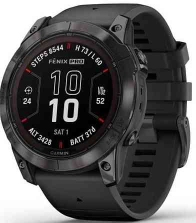 Смарт-годинник: Garmin Fenix 7X Pro Sapphire Solar Carbon DLC (010-02778-11) Харків