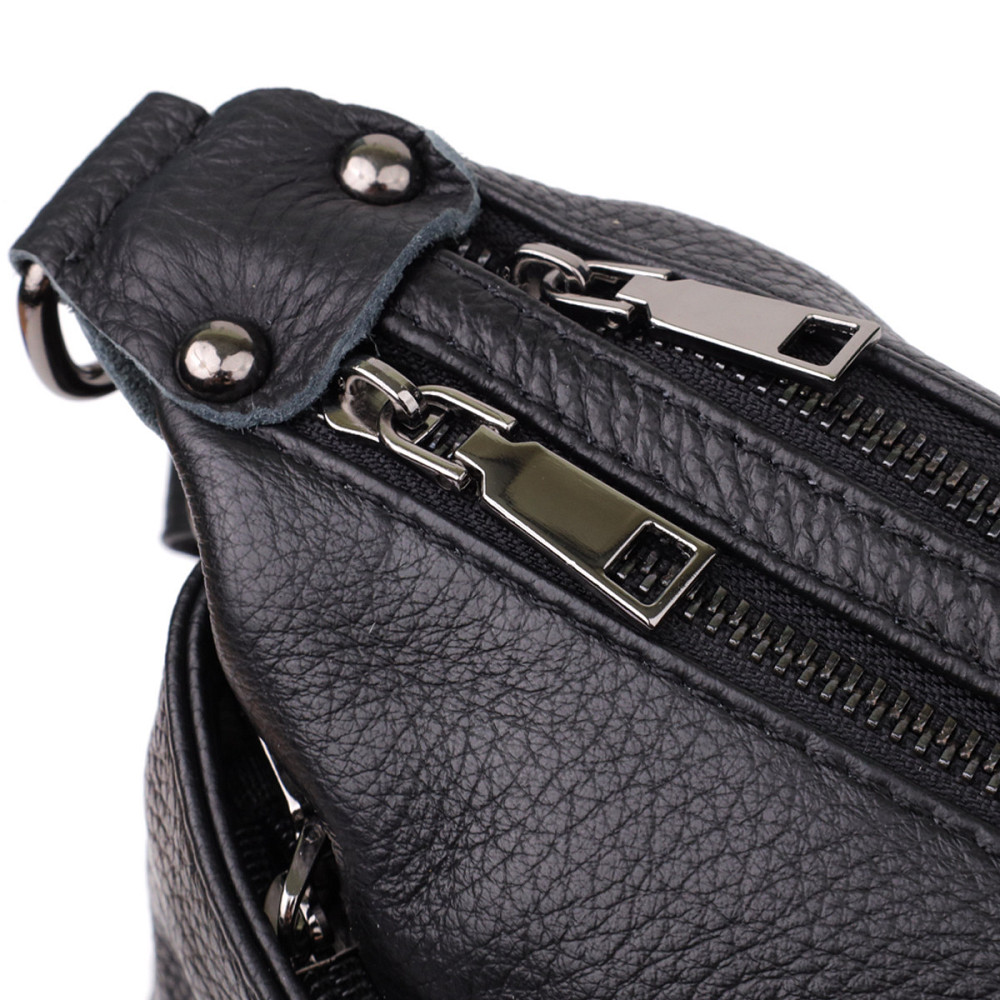 Женская сумка из натуральной кожи Vintage 23011 Черный Киев - изображение 6