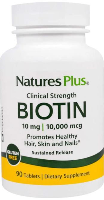 Біотин із уповільненим вивільненням Nature's Plus Biotin 90 таб Київ - фото 1