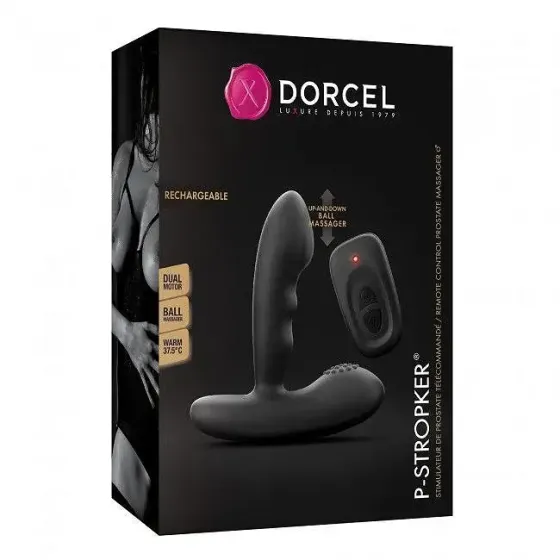 Масажери простати Dorcel P-Stroker з пультом ДК, підігрівом і прицільним масажем, два мотори Львів