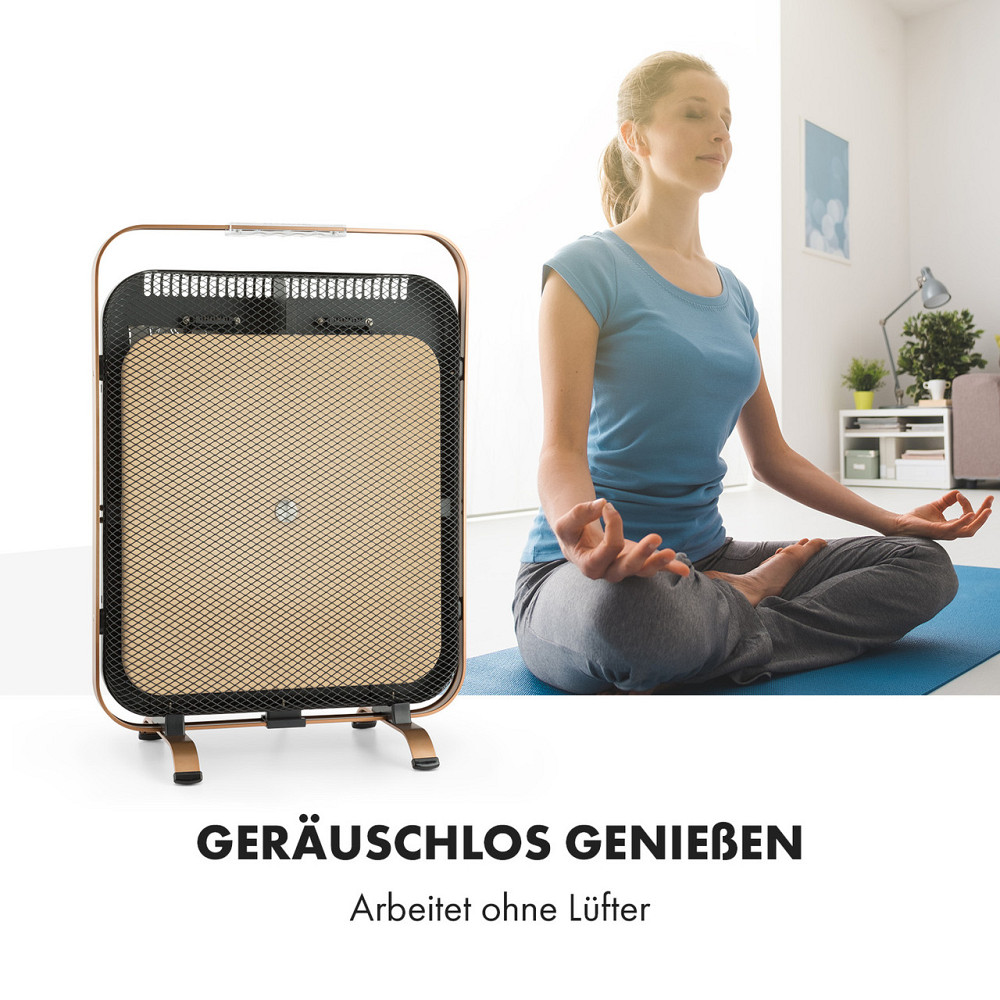 Инфракрасный обогреватель HeatPal Marble Blackline 1300 Вт, накопление тепла, мрамор, алюминий, медь Ровно - изображение 2