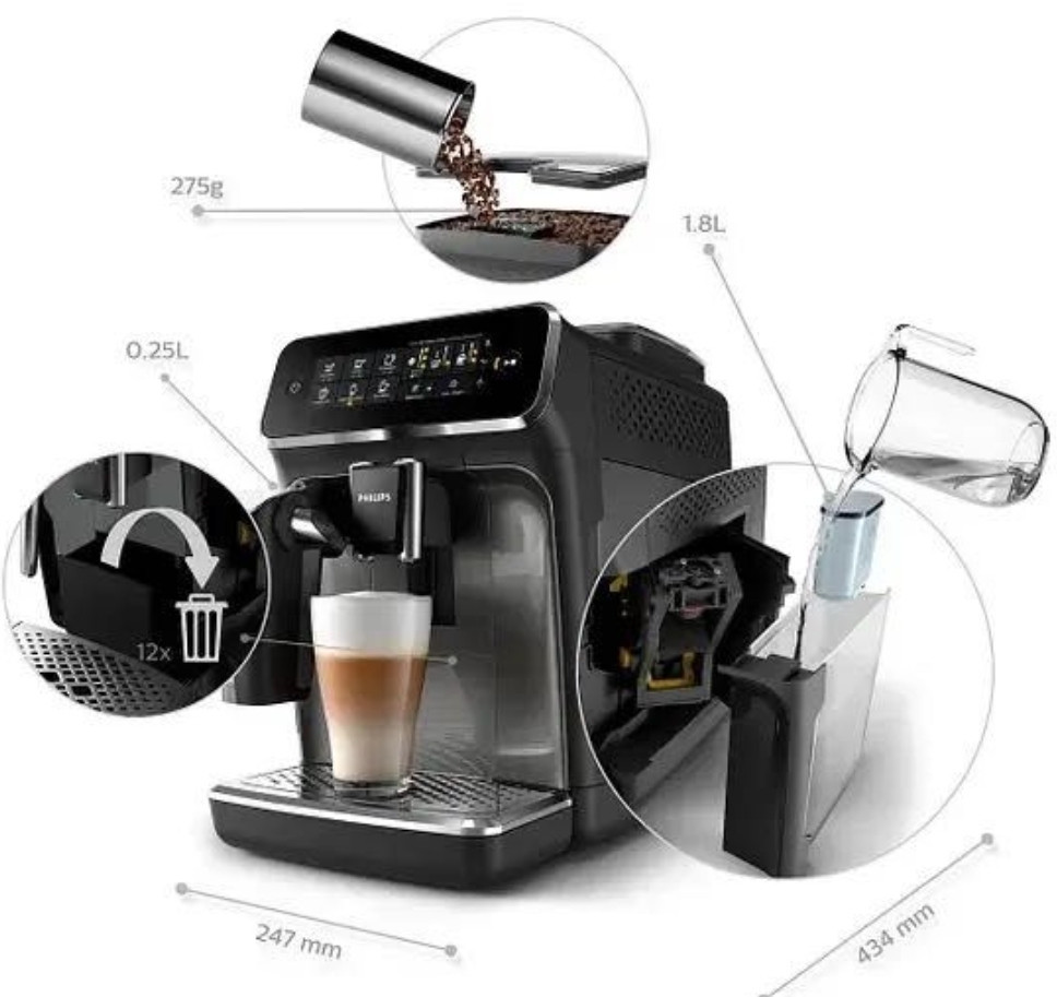 Кавомашина автоматична: Phillips EP3242/6 Харків - фото 2