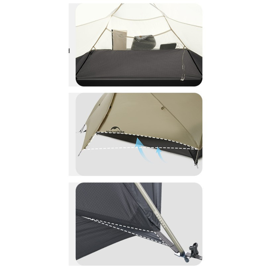 Намет одномісний легкий Naturehike Mongar UL CNK2550WS016 (Коричневий) Вінниця - фото 7