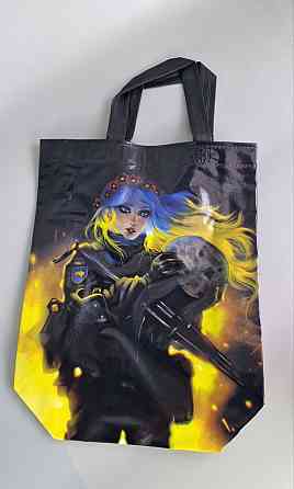 Сумка полипропиленовая с цветным рисунком  (30*38) №5 Женщина воин (1 шт) Харьков