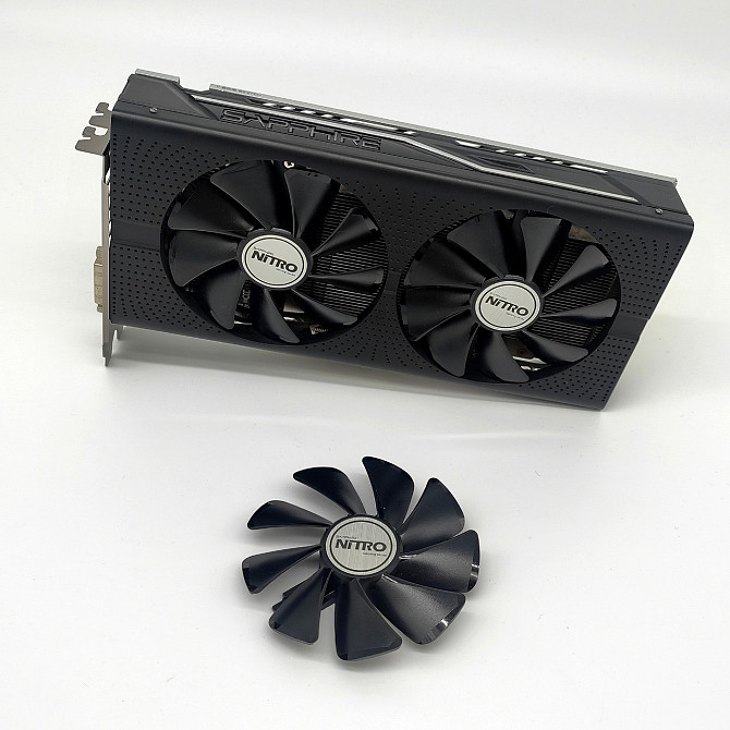 Вентилятор для відеокарт RX Radeon Sapphire 95 мм діаметр для Rx 470, 480, 570, 580, 590, Vega 56, 64 та інших Клевань - изображение 1