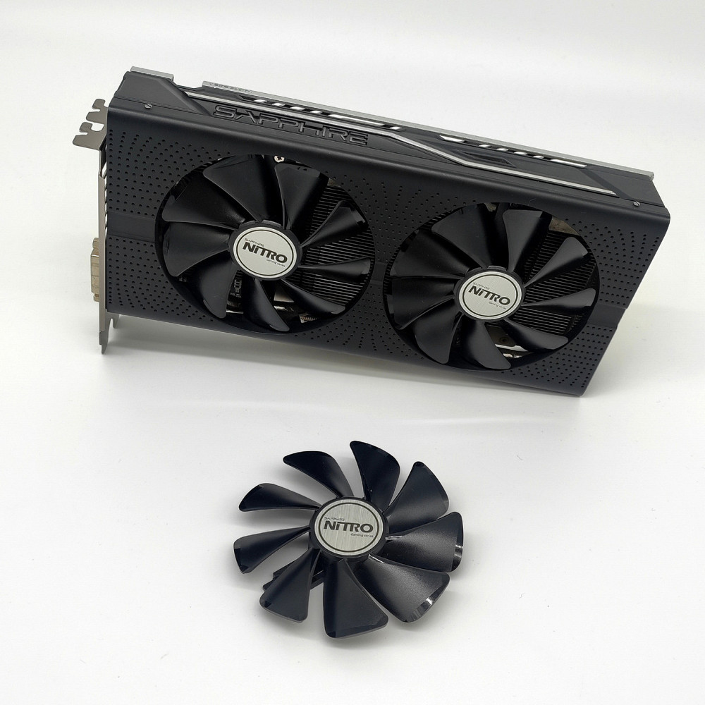 Вентилятор для відеокарт RX Radeon Sapphire 95 мм діаметр для Rx 470, 480, 570, 580, 590, Vega 56, 64 та інших Клевань - фото 1