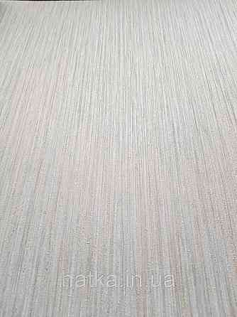 Шпалери вінілові на паперовій основі Zambaiti C88142 ABITAT смуги під бамбук молочний бежевий з зеленим Київ