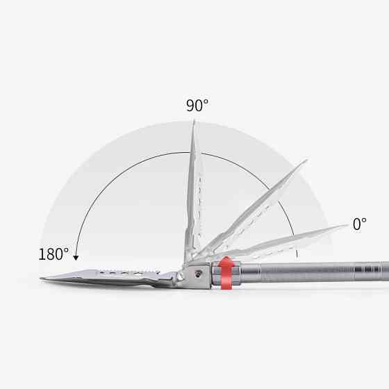 Лопата Naturehike Multifunctional outdoor shovel NH20GJ002, сріблястий Київ