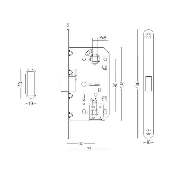 МЕХАНІЗМ МАГНІТНИЙ ПІД ЦИЛІНДР ДЛЯ МІЖКІМНАТНИХ ДВЕРЕЙ Київ