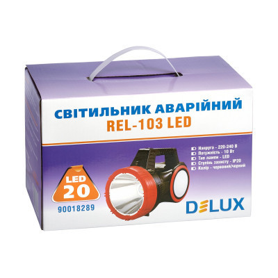 Фонарь Delux REL-103 20 LED 10W + подарунок REL-107 (90022813) Винница - изображение 4