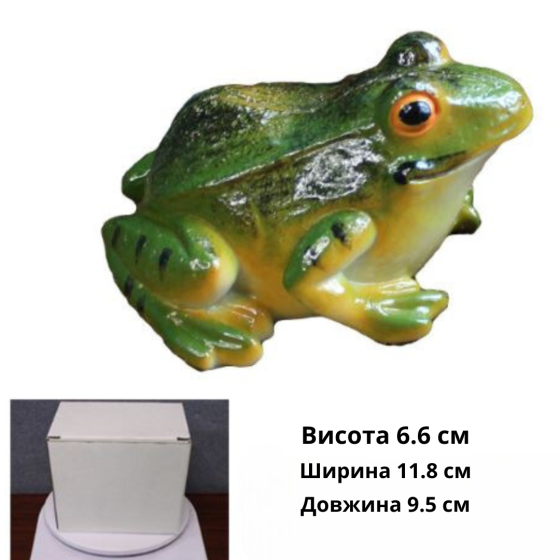 Садова фігурка Жаба з полістоуну. 11,8 х 9,5 см Одеса