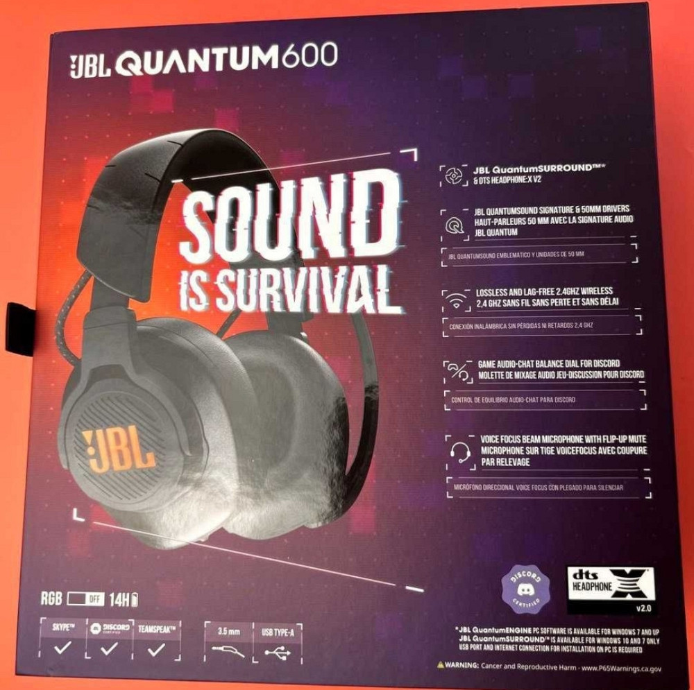 Безпроводные- Наушники: JBL Quantum 600. Харьков - изображение 2