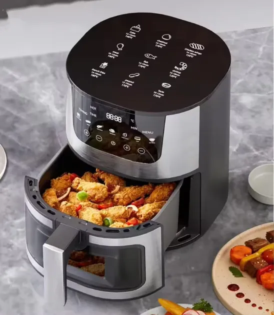 Безмасляна Аерогриль Rainberg RB-2268  чаша 3 л Сенсорне управління, 4200 Вn Одеса - фото 1