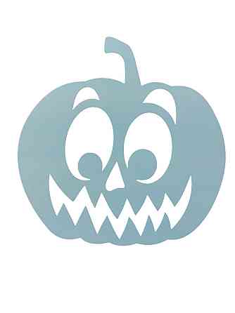 Трафарет на Хэллоуин Тыква для праздника 20 на 16 см серый Киев