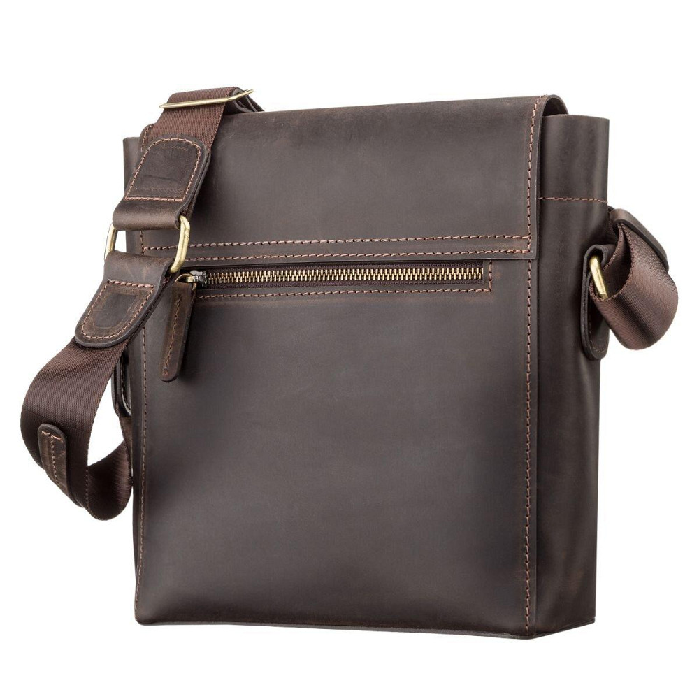 Сумка мужская кожаная Коричневая (SHVIGEL) Киев - изображение 6