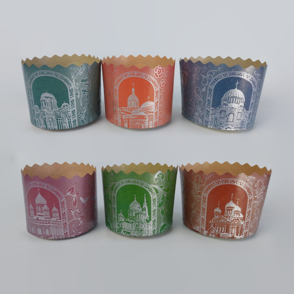 Форми для Пасок 300 гр d110 h85 Срібні купола 50 шт/пач. Харків - фото 1