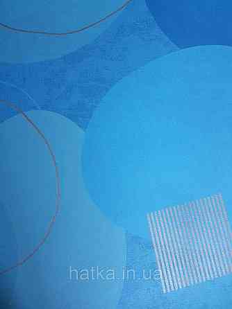Шпалери вінілові на флізелін AS creation Geo Effect 0.53х10 дитячі геометрія 3д сині блакитні золото 38595-3 Київ