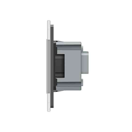 LIVOLO Розумний сенсорний EC вимикач 1 сенсор 1 розетка LIVOLO сірий матове скло Коломыя