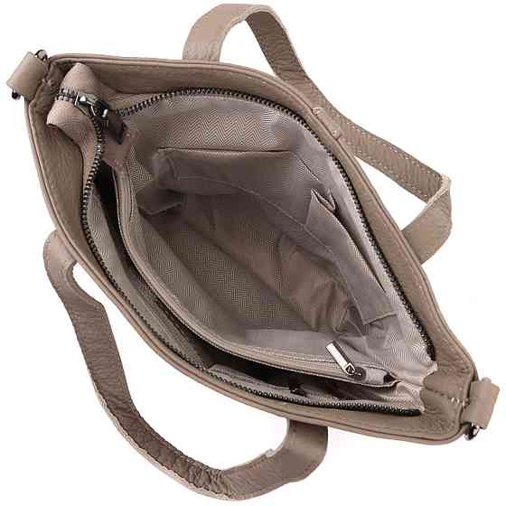 Женская сумка с ручками из натуральной кожи Vintage 22996 Серый Киев