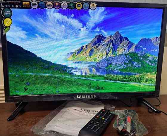 Телевізор SlimTV24 дюйми T2 FULLHD 12/220v USB/HDMI LED IPS Телевизор. Київ