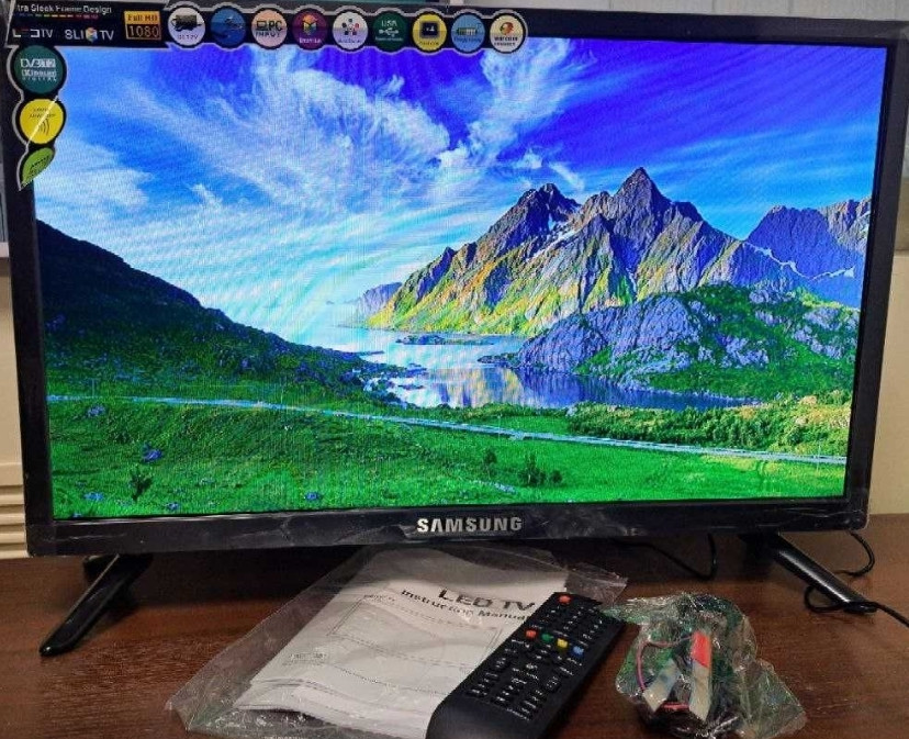 Телевізор SlimTV24 дюйми T2 FULLHD 12/220v USB/HDMI LED IPS Телевизор. Київ - фото 6