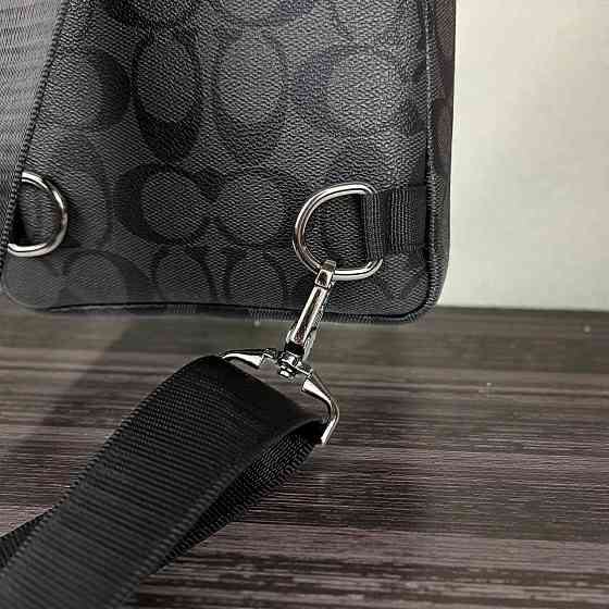 Чоловіча сумка бананка стиль Коач на груди, сумка-бананка слінг Coach преміум якість ( 22504 ) Харків