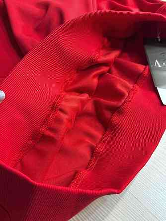 Свитшот женский A-N 30070-1 базовый оверсайз однотонный, красный, one size Киев