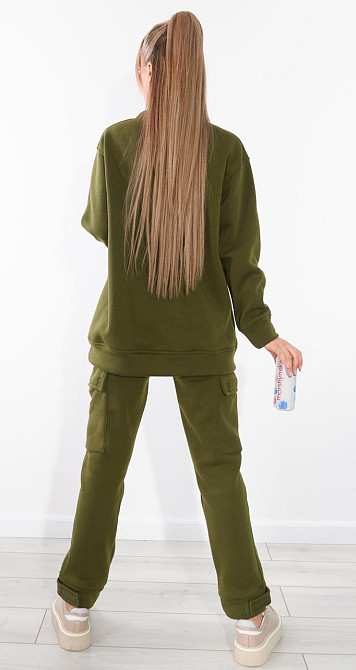 Теплий костюм на флісі з великими кишенями (42) Київ - фото 4