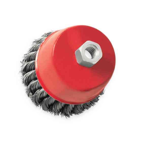 Щітка чашкова "болгарка" М14 пучки витого дроту 85мм Мукачево